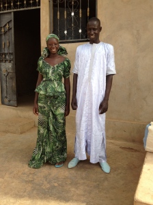 Abou and his wife Mettu, dressed up on a Friday afternoon