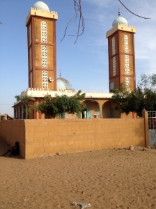 The mosque of Mbolo Aly Sidy!  Centered in the middle of the village, can be seen from the villages on either side.